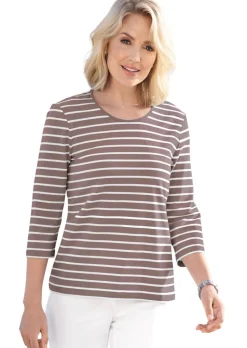 T-shirt à rayures multicolores