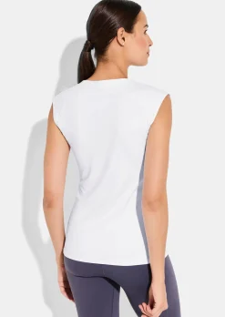 T-shirt sport à col droit