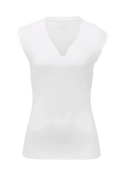 T-shirt sport à col droit