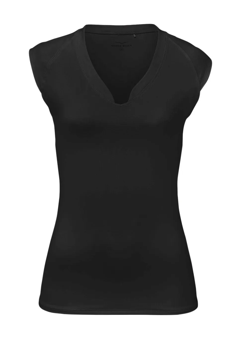 T-shirt sport à col droit