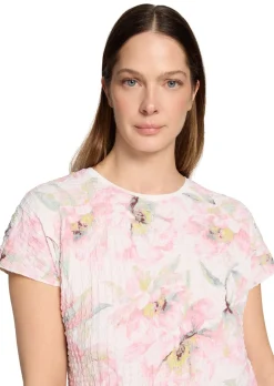 T-shirt structuré avec motif floral
