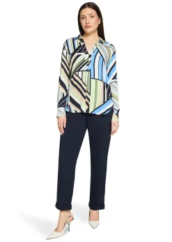 Tunique avec col chemise et encolure en V