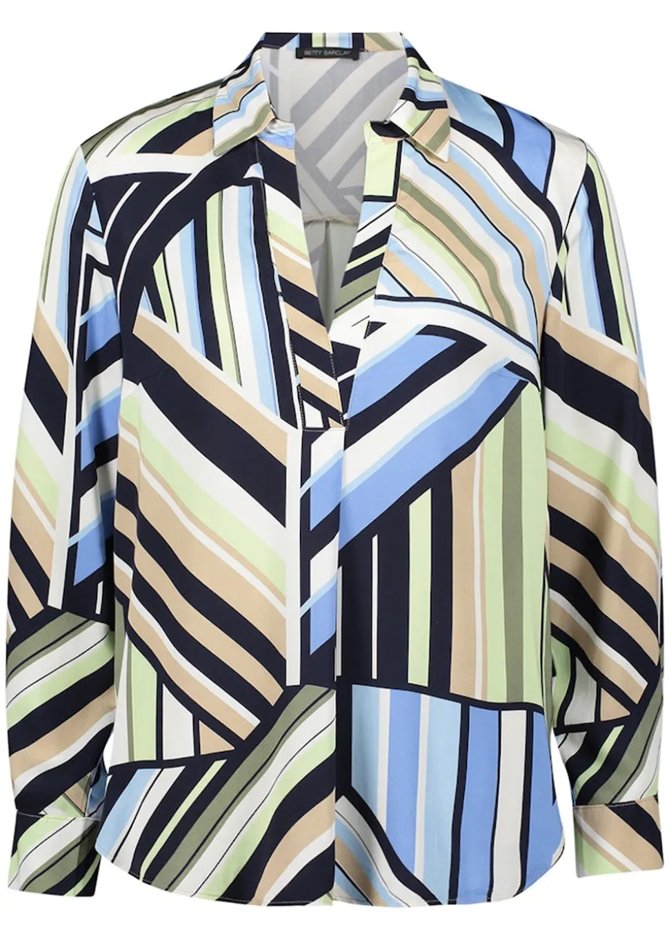 Tunique avec col chemise et encolure en V