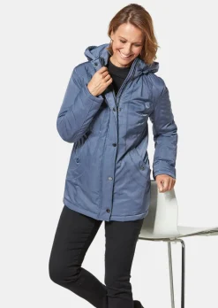 Veste aspect crash avec capuche