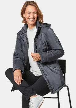 Veste aspect crash avec capuche
