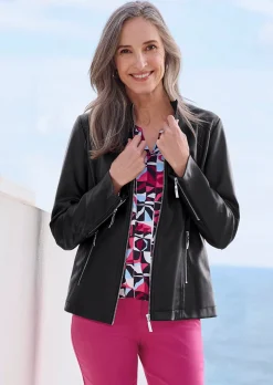 Veste aspect cuir