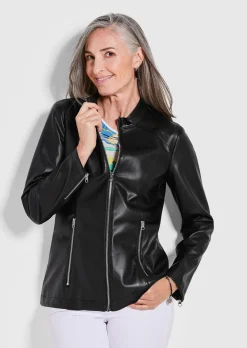 Veste aspect cuir