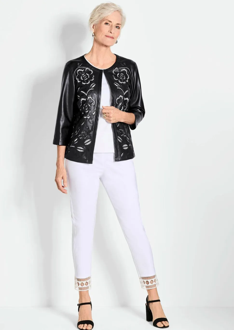 Veste aspect cuir