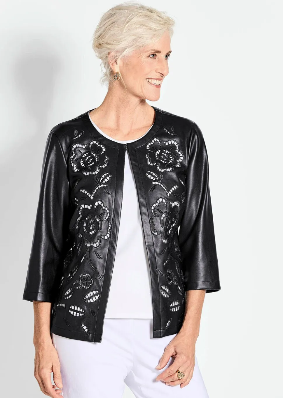 Veste aspect cuir