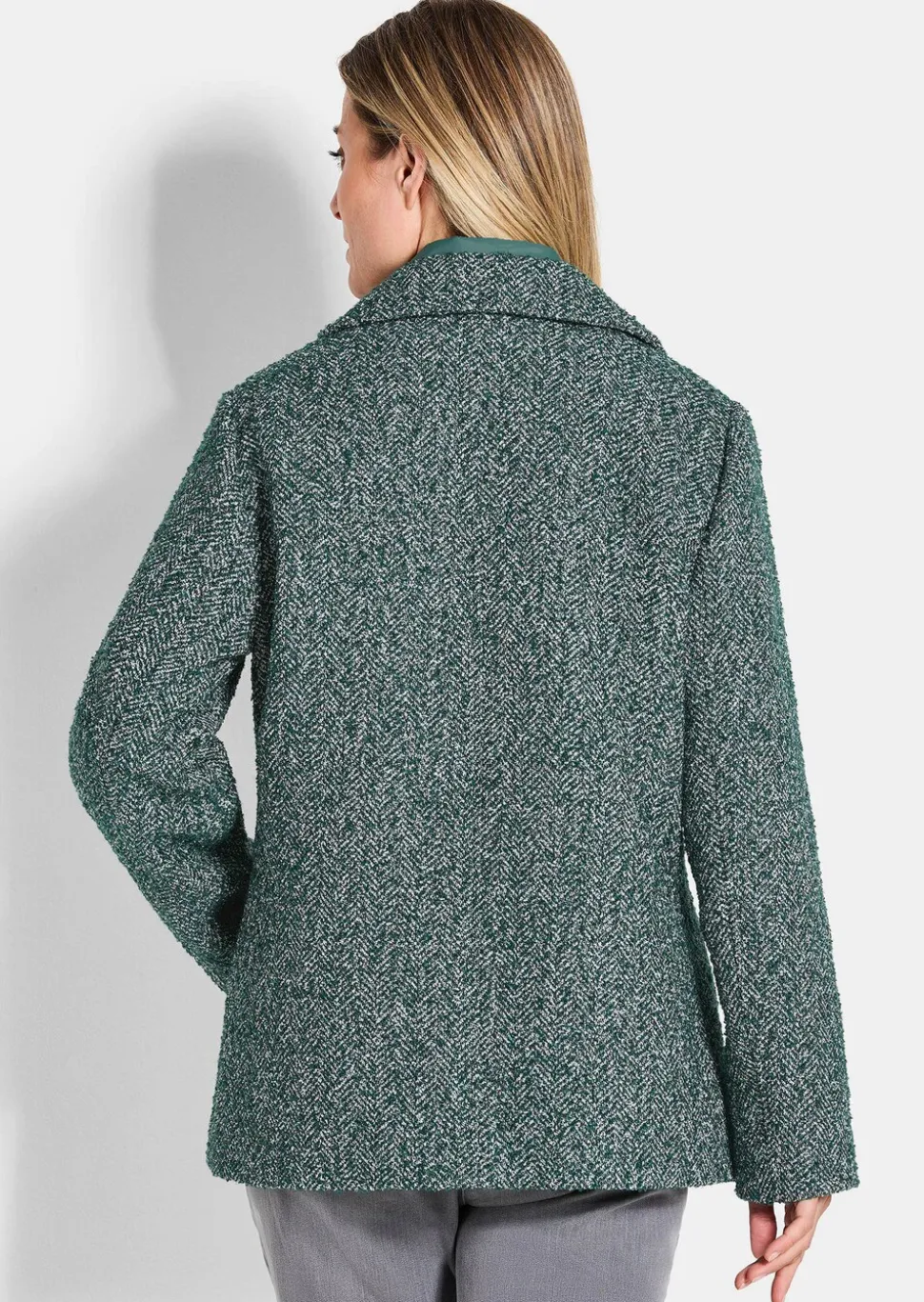 Veste aspect 2-en-1, avec empiècement matelassé