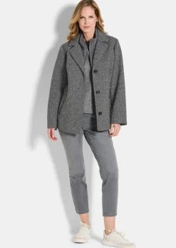 Veste aspect 2-en-1, avec empiècement matelassé