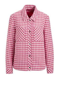 Veste avec motif pied-de-poule