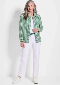 Veste avec motif pied-de-poule