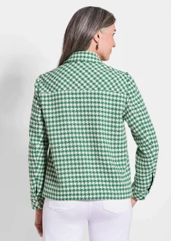 Veste avec motif pied-de-poule