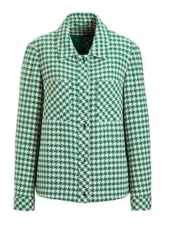 Veste avec motif pied-de-poule