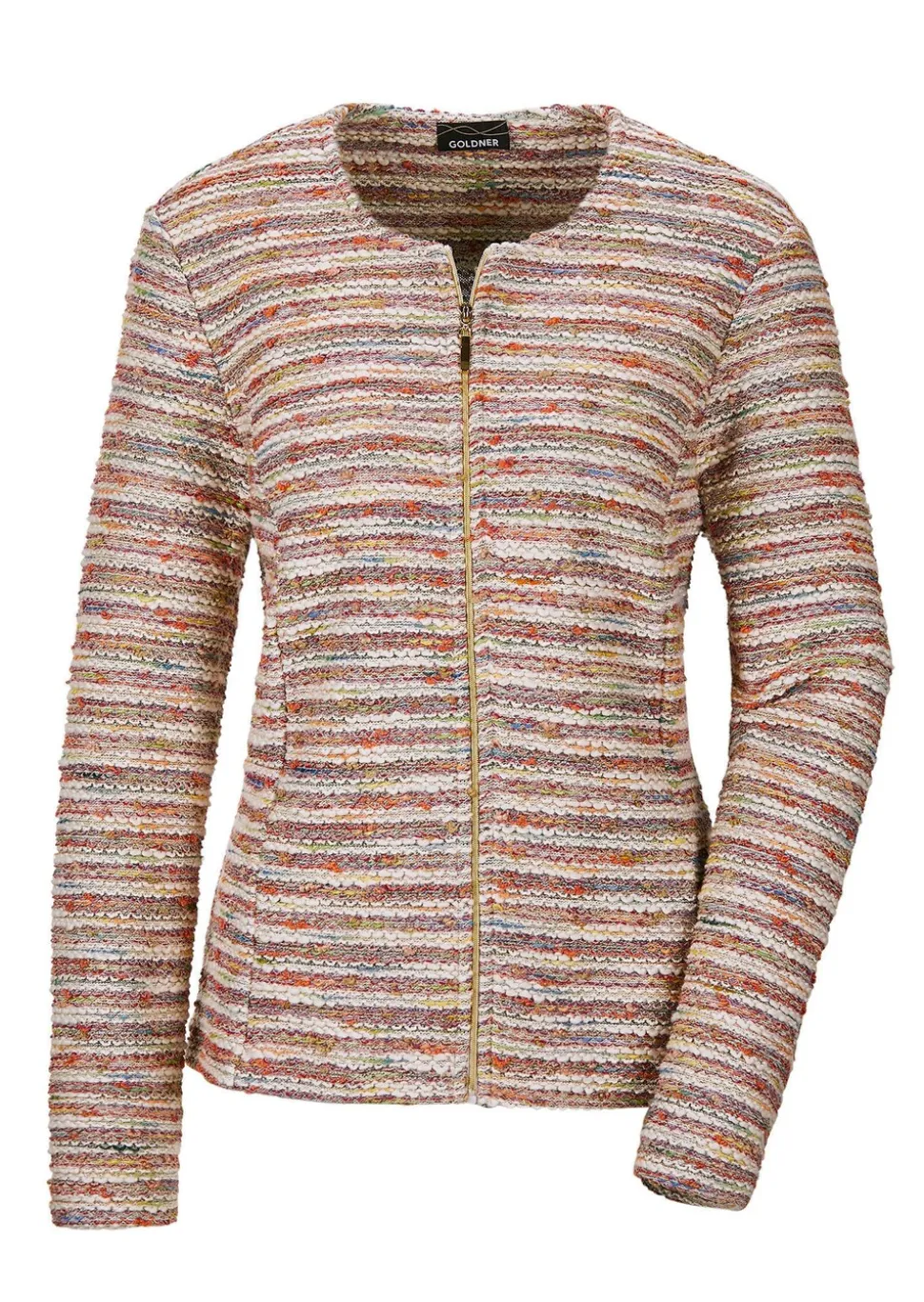 Veste bouclette à rayures