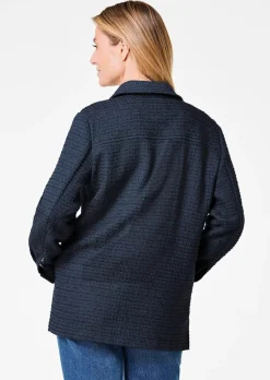 Veste chemisier aspect bouclette