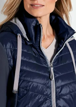 Veste à col droit