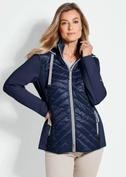 Veste à col droit