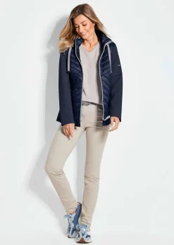 Veste à col droit