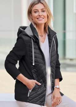 Veste à col droit