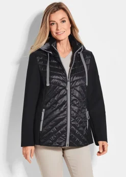Veste à col droit