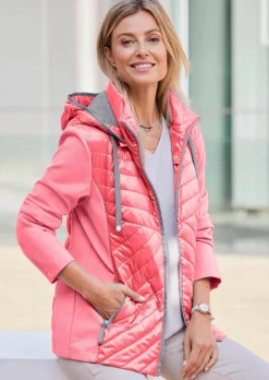 Veste à col droit