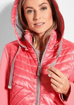 Veste à col droit