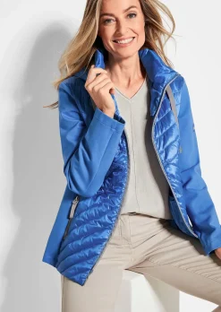 Veste à col droit