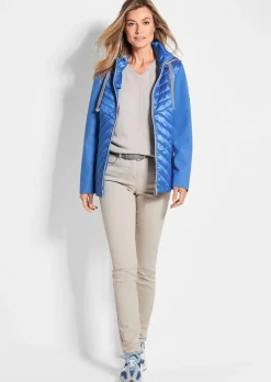 Veste à col droit