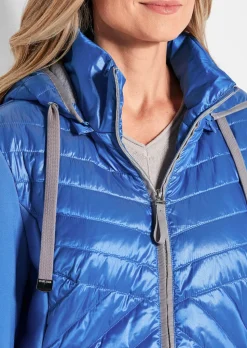 Veste à col droit