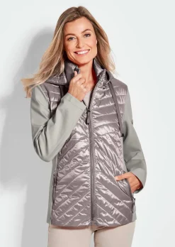 Veste à col droit