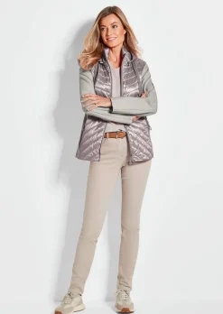 Veste à col droit
