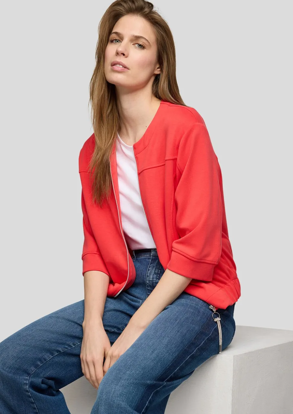 Veste courte en jersey avec détail scintillant