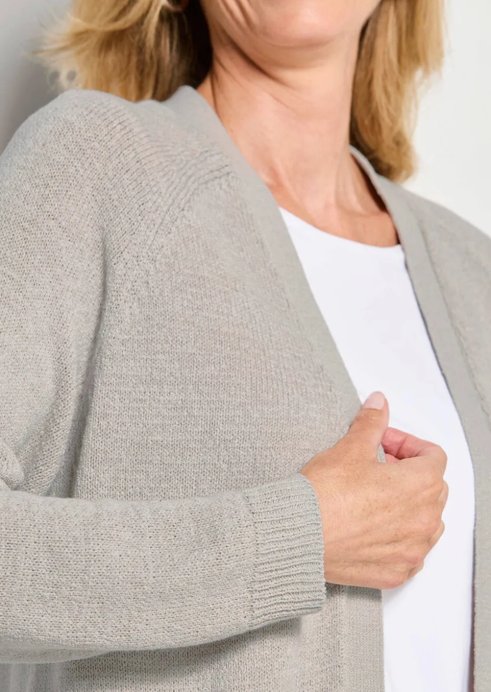 Veste courte en maille ruban