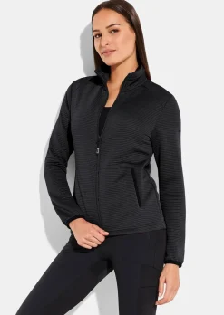 Veste de loisirs en maille côtelée