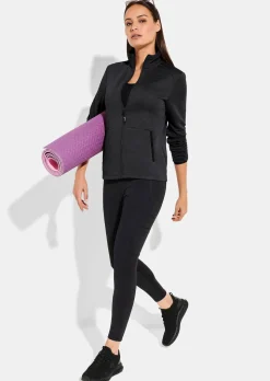 Veste de loisirs en maille côtelée