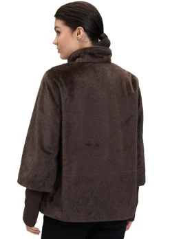 Veste de mi-saison, aspect fourrure
