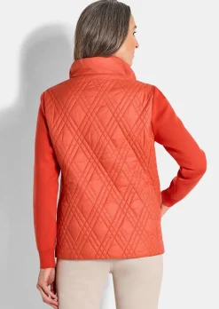 Veste de mi-saison matelassée avec tricot