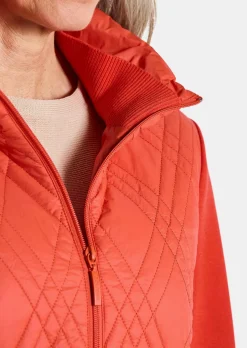 Veste de mi-saison matelassée avec tricot
