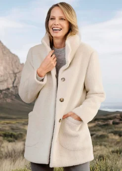 Veste duveteuse avec col montant