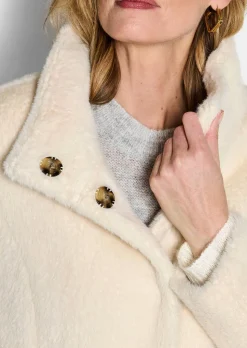 Veste duveteuse avec col montant