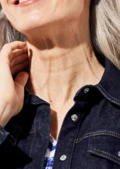 Veste en jean aux détails sport