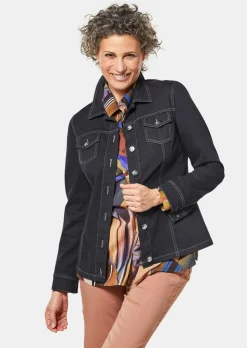 Veste en jean intemporelle agrémentée de détails séduisants