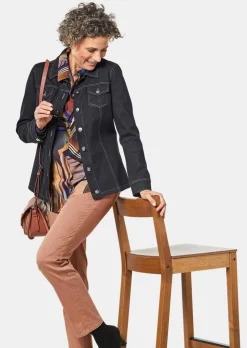 Veste en jean intemporelle agrémentée de détails séduisants