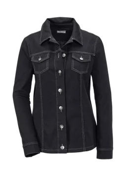 Veste en jean intemporelle agrémentée de détails séduisants