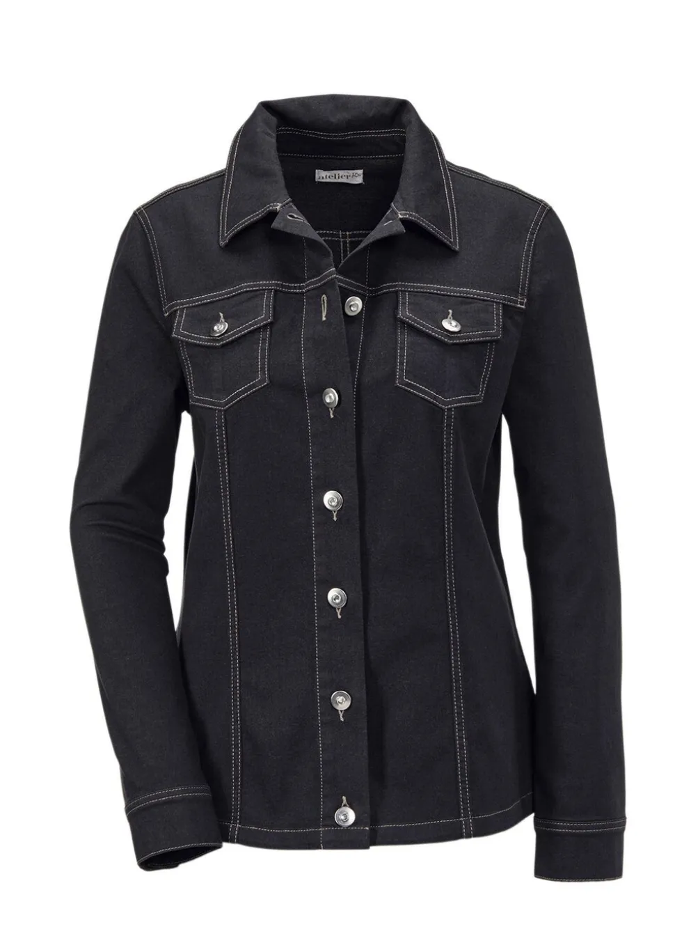 Veste en jean intemporelle agrémentée de détails séduisants