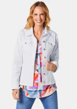 Veste en jean intemporelle agrémentée de détails séduisants