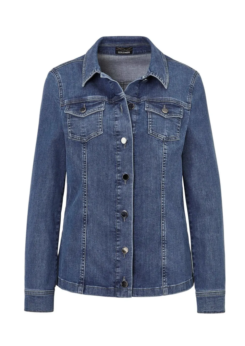 Veste en jean intemporelle agrémentée de détails séduisants