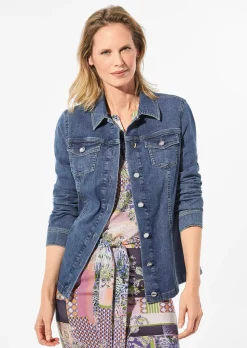 Veste en jean intemporelle agrémentée de détails séduisants